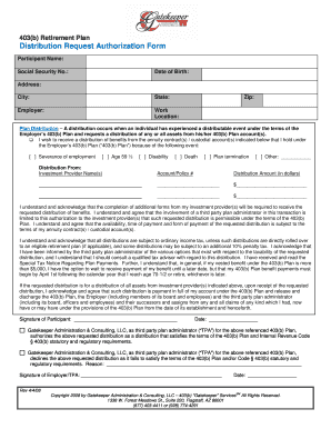 403(b) Retirement Plan Distribution Request
