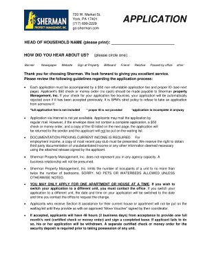 Rental Application Form