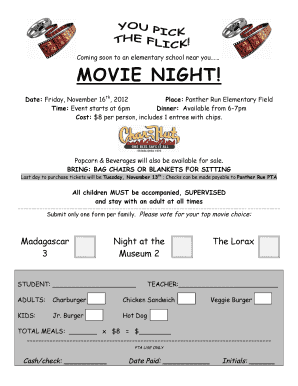 Movie Night flyer3 - pantherruncom