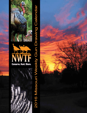 2016 Missouri Weekly Gun Drawing Calendar -