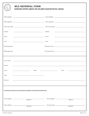 MLS Referral Form
