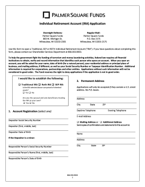 IRA Application Form