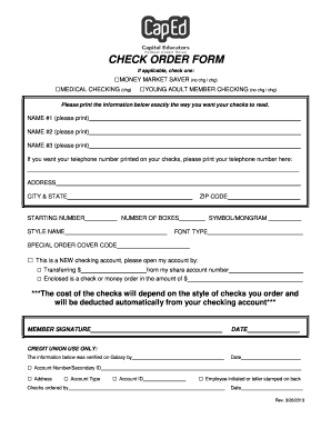 Check Order Form