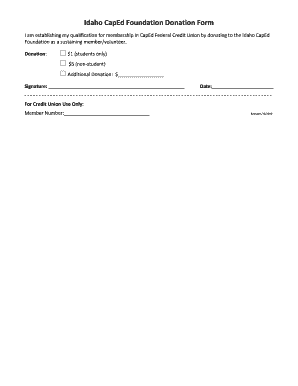Idaho CapEd Foundation Donation Form