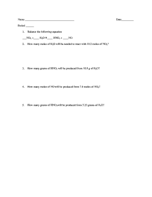 Chemistry Homework Assignment