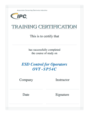 Training Certification