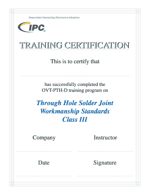 Through Hole Solder Joint Certification
