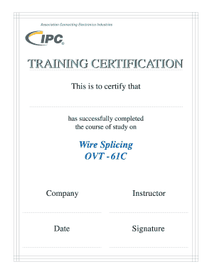 Training Certification