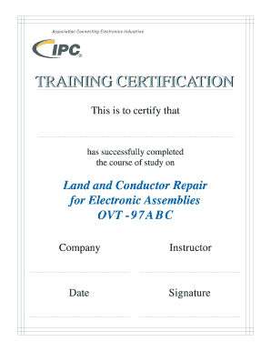 Training Certification
