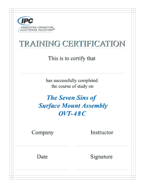 Surface Mount Assembly Training Certification