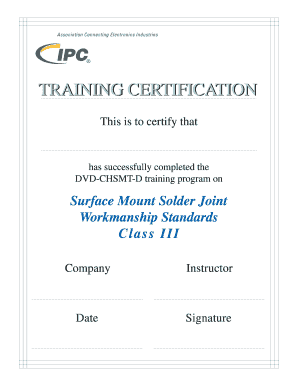 Training Certification