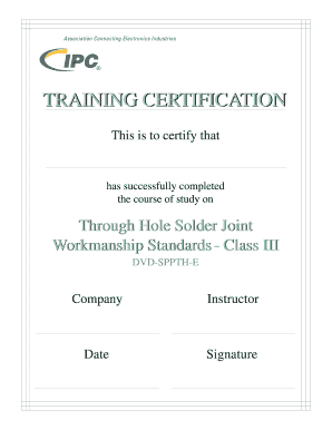 Through Hole Solder Joint Certification