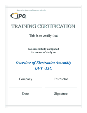 Electronics Assembly Training Certification