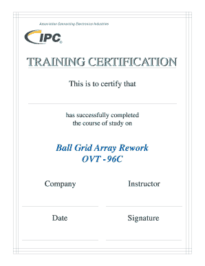 Training Certification