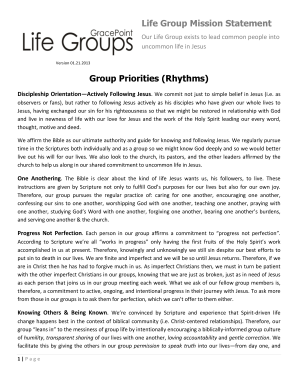 Life Group Covenant Pledge