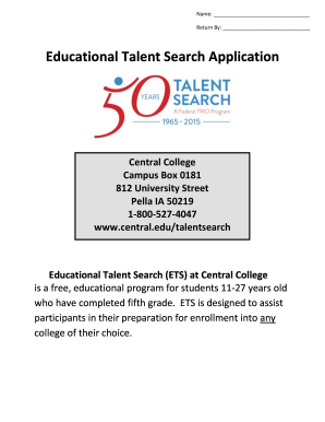 Educational Talent Search Application