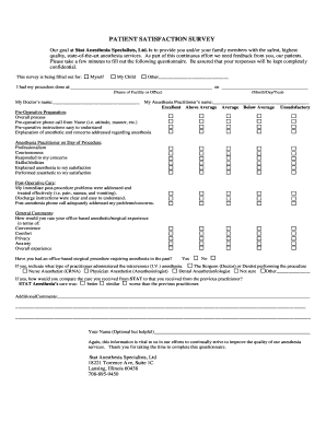 Patient Satisfaction Survey
