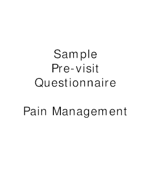 Pain Management Initial Assessment Form