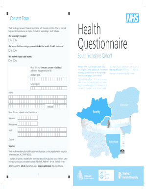 South Yorkshire Health Questionnaire