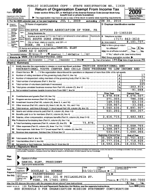 IRS Form 990 2009