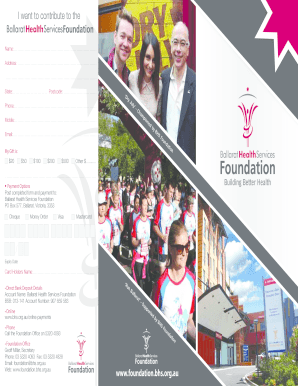 Ballarat Health Services Donation Form