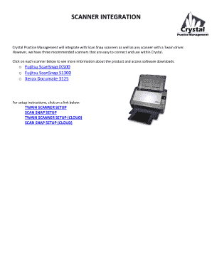 Fillable Online SCANNER INTEGRATION Fax Email Print - pdfFiller
