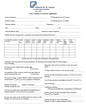 Care Custody Control Application