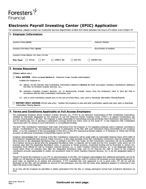 Electronic Payroll Investing Center Application