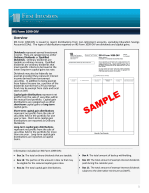 IRS Form 1099-DIV