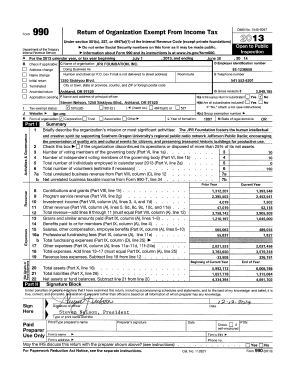 Form 990 Exempt Organization Tax Return
