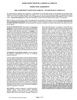 Home Inspection Agreement