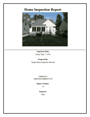 Home Inspection Report