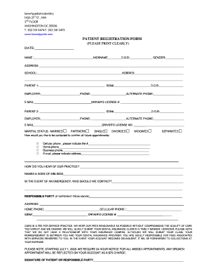 Patient Registration Form