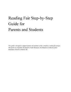 Reading Fair Project Guide