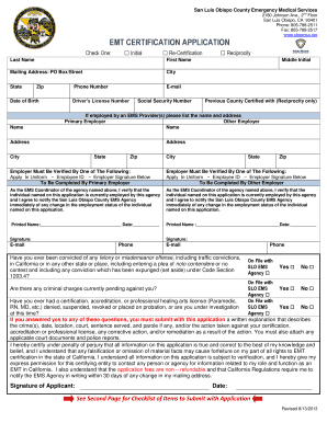 A California licensed Paramedic working as an EMT is not required to have an EMT Certification Card, unless their - sloemsa
