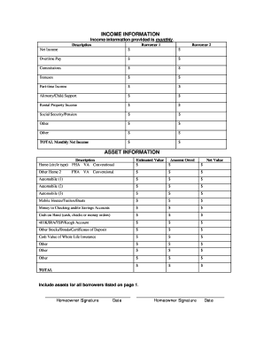 Mortgage Loan Application Form