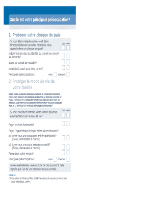 Formulaire d'évaluation des besoins en assurance