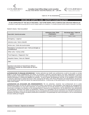 RAPPORT D’HOSPITALISATION