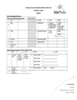 Mobile Money FSP Multi-Country Study Questionnaire
