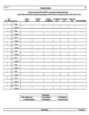 Form B-1 Interest Income 10