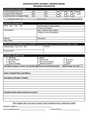 houston incident report