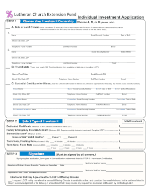 Individual Investment Application