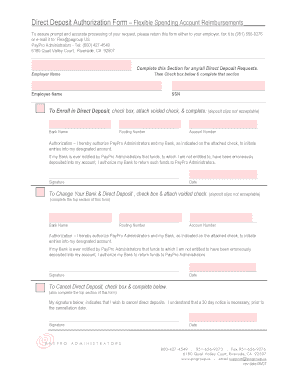 Direct Deposit Authorization Form
