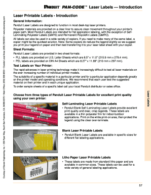 Fillable Online Laser Printable Labels - Introduction Fax Email Print ...