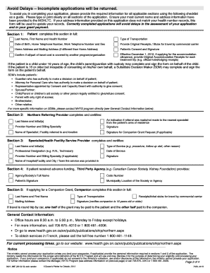 Northern Health Travel Grant Application