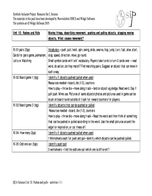 Science Pushes and Pulls Activity Pack