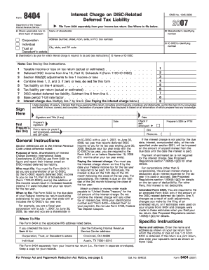 IRS Form 8404 O