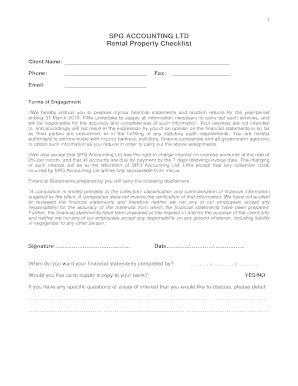 Rental Property Checklist