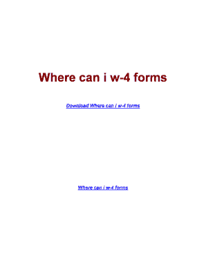 W-4 Form