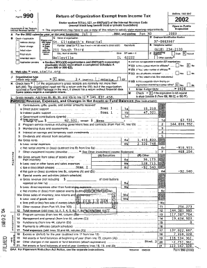 Form 990 Return of Organization Exempt from Income Tax